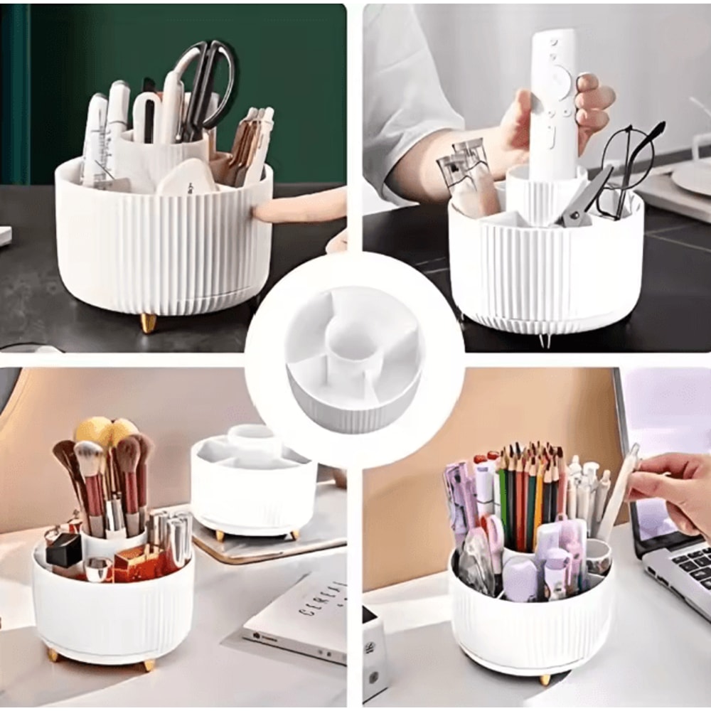 SpinGlow 360 Rotating Makeup Organizer Cosmetic Storage Holder 2