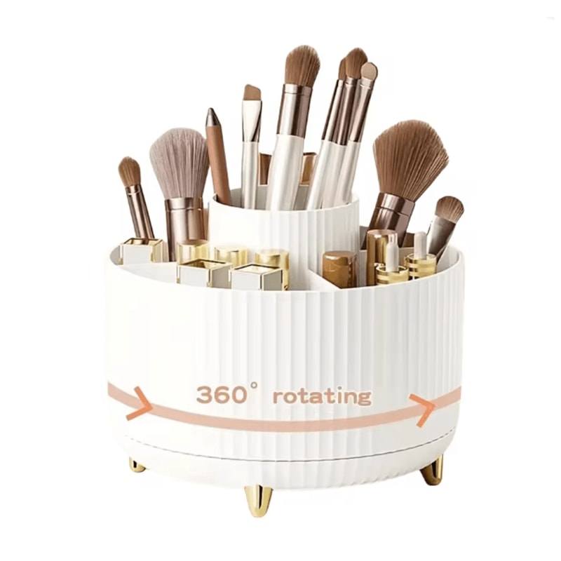 SpinGlow 360 Rotating Makeup Organizer Cosmetic Storage Holder 6