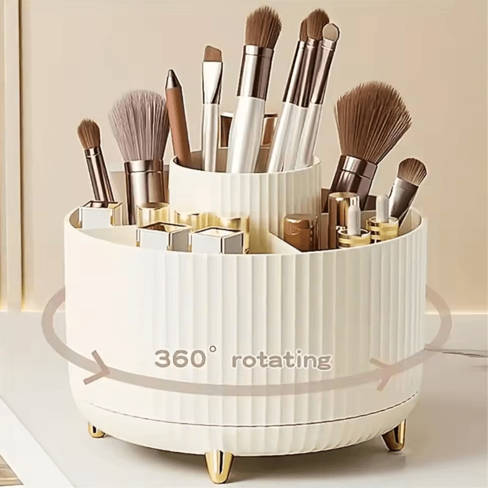 SpinGlow 360 Rotating Makeup Organizer Cosmetic Storage Holder 7