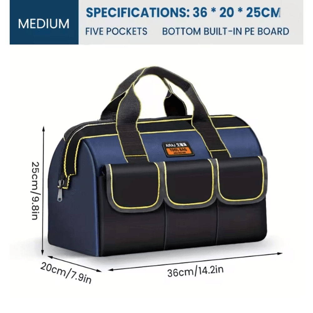 AIRAJ ProGuard Heavy Duty Tool Bag Waterproof Electrician Storage Organizer 5