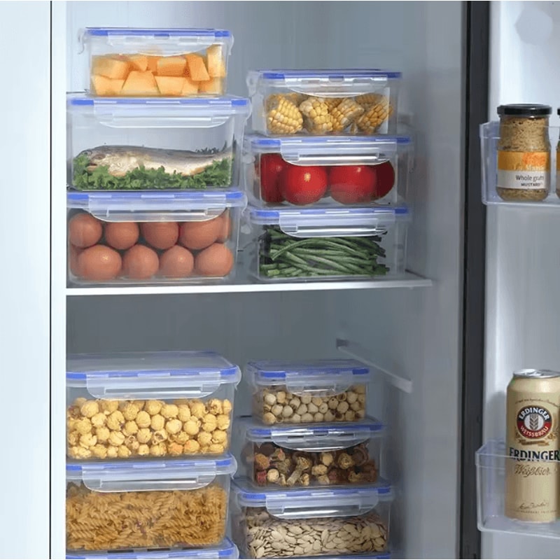 FreshLock Rectangular Food Storage Box Airtight Lunch Container With Lid 1