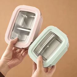 worthbuy stainless steel bento lunch box divided sealed food container