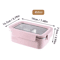 WORTHBUY Stainless Steel Bento Lunch Box Divided Sealed Food Container 11