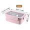 WORTHBUY Stainless Steel Bento Lunch Box Divided Sealed Food Container 11