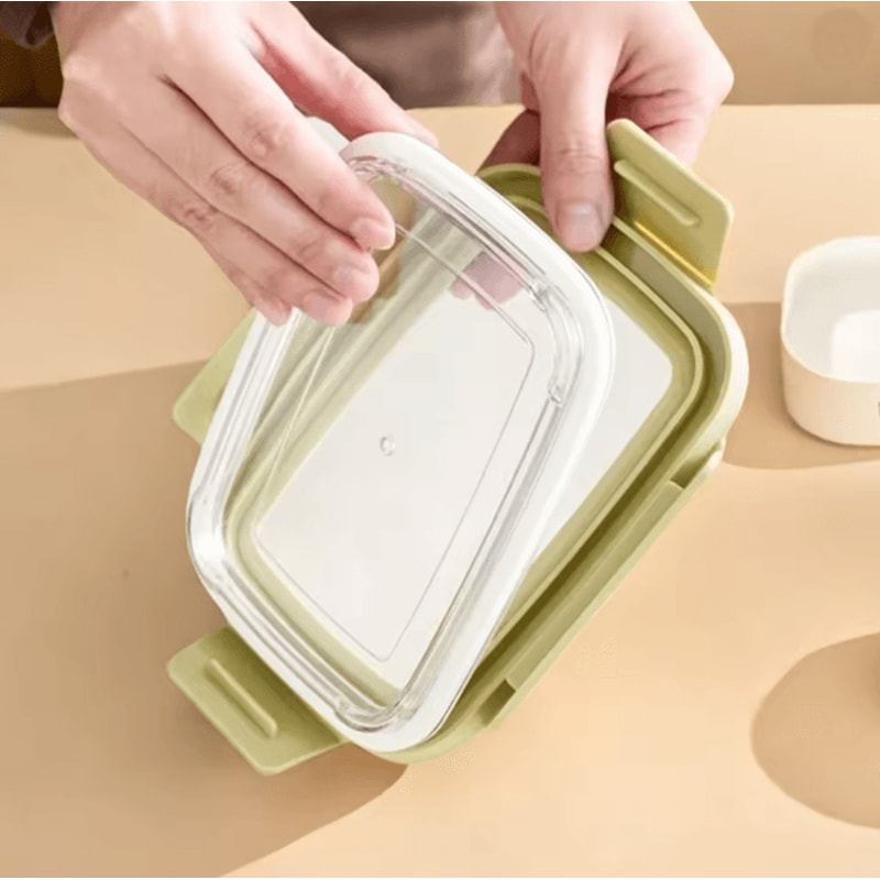 WORTHBUY Stainless Steel Bento Lunch Box Divided Sealed Food Container 3