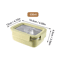 WORTHBUY Stainless Steel Bento Lunch Box Divided Sealed Food Container 7