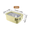 WORTHBUY Stainless Steel Bento Lunch Box Divided Sealed Food Container 7
