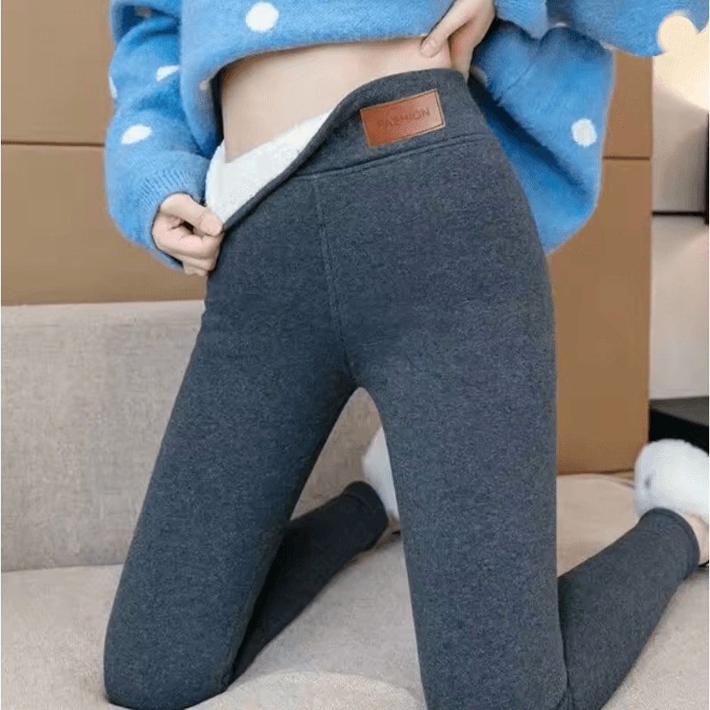 WarmSculpt Fleece Lined Thermal Leggings High Waist Slim Fit Pantyhose 14