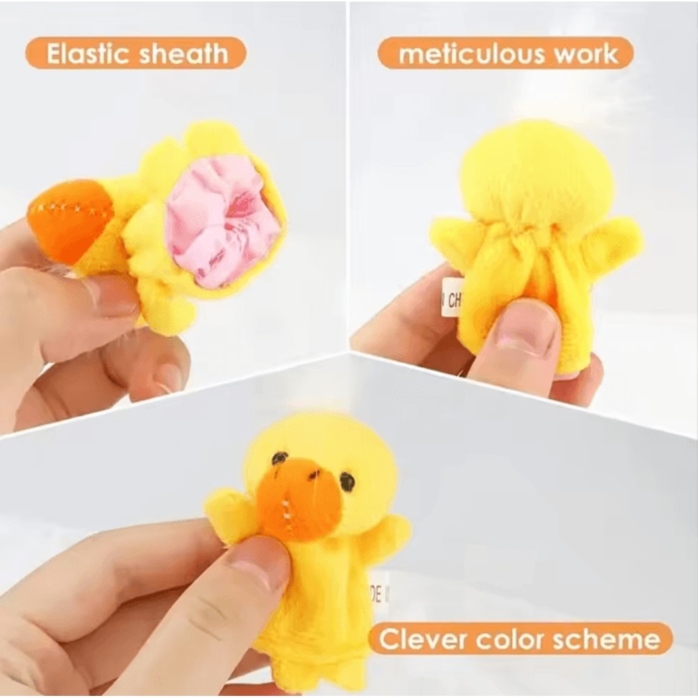 StorySoft Cartoon Finger Puppet Set Plush Hand Dolls For Kids 2