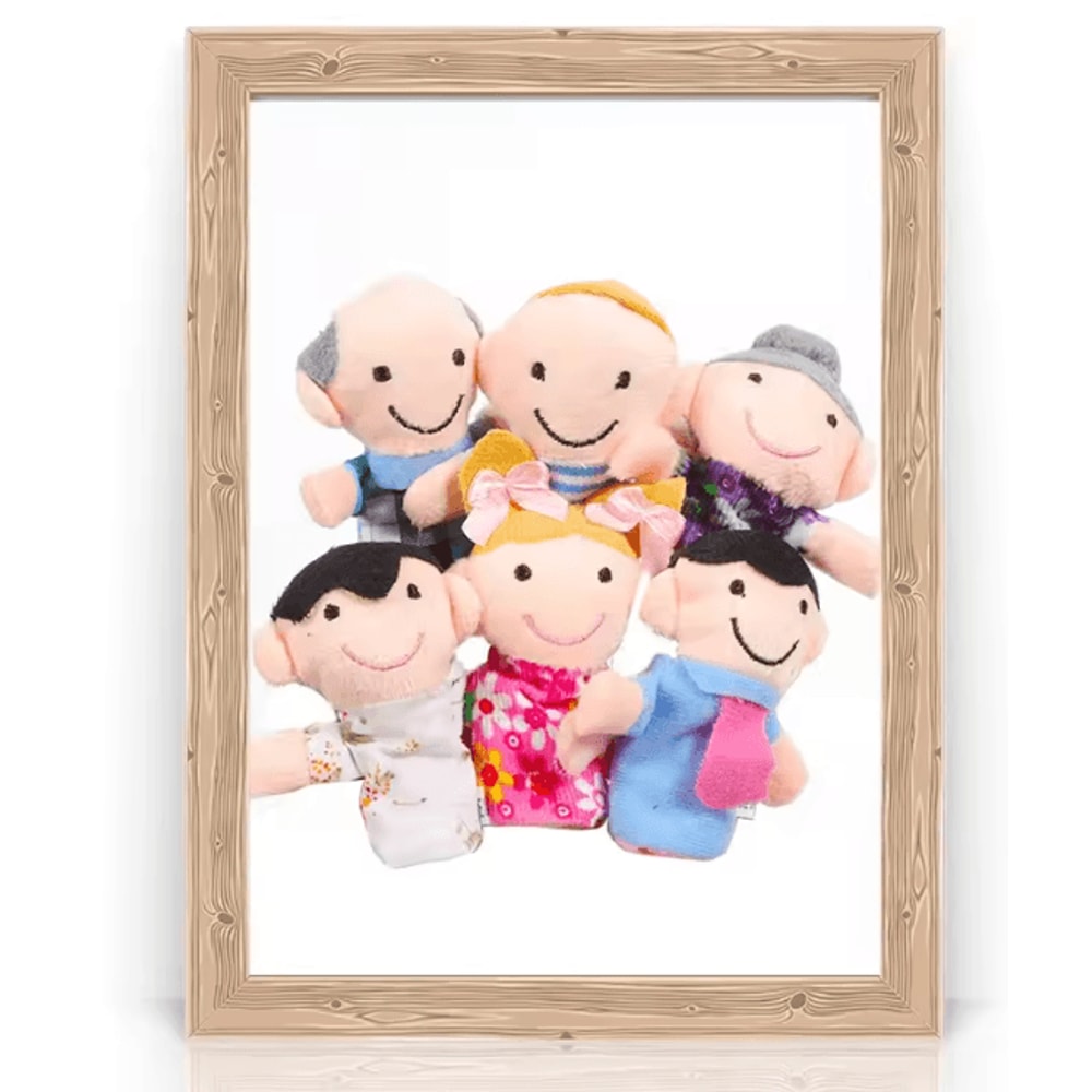 StorySoft Cartoon Finger Puppet Set Plush Hand Dolls For Kids 6