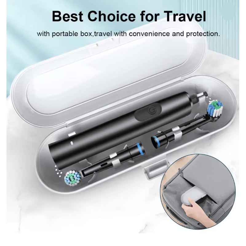 CleanSpin Pro Electric Toothbrush Rotary Rechargeable With Soft Brush Heads 3