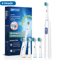 CleanSpin Pro Electric Toothbrush Rotary Rechargeable With Soft Brush Heads 5