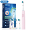 CleanSpin Pro Electric Toothbrush Rotary Rechargeable With Soft Brush Heads 6