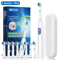 CleanSpin Pro Electric Toothbrush Rotary Rechargeable With Soft Brush Heads 8