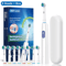 CleanSpin Pro Electric Toothbrush Rotary Rechargeable With Soft Brush Heads 8