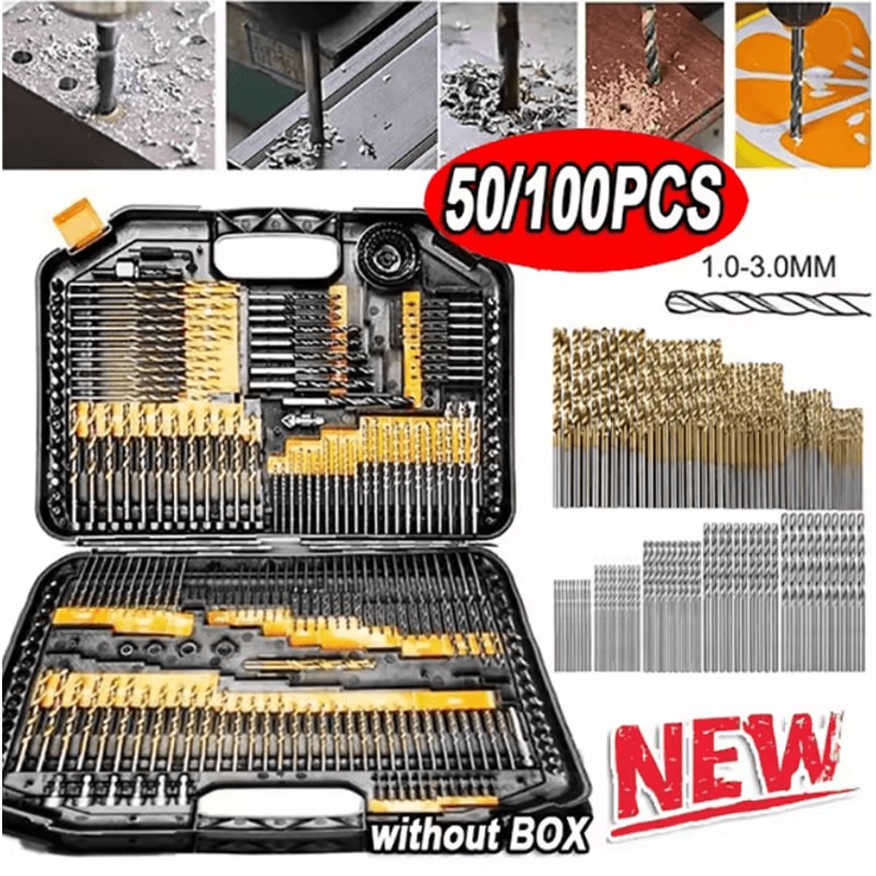 ProCore Titanium Drill Bit Set HSS High Speed Steel Precision Bits 0