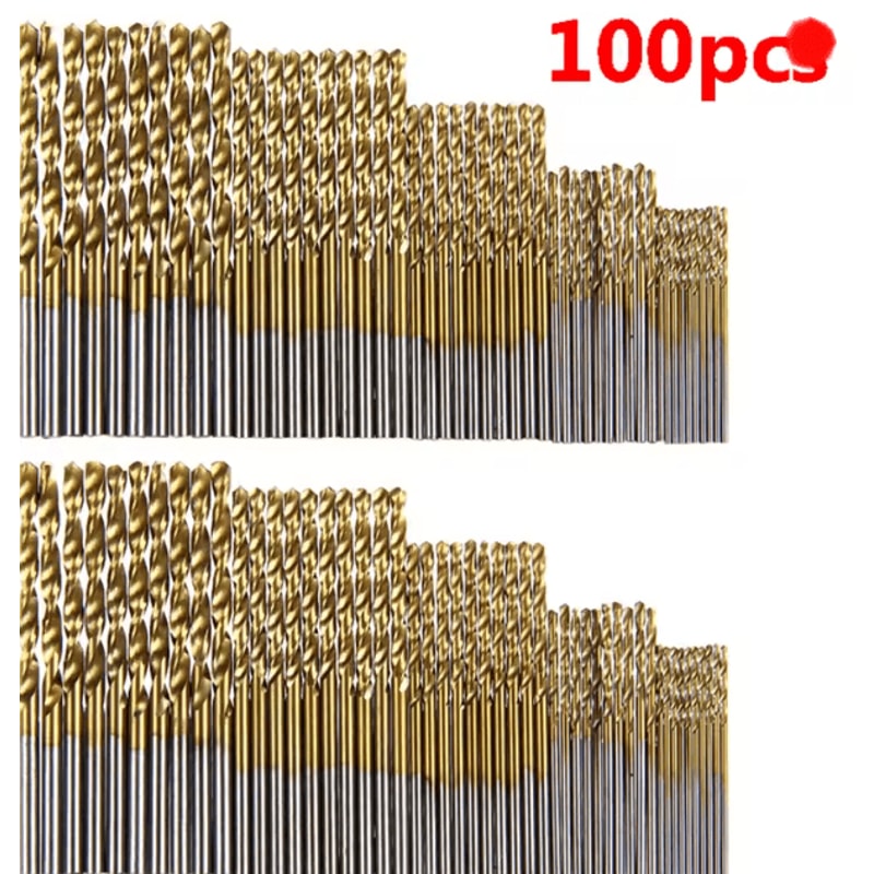 ProCore Titanium Drill Bit Set HSS High Speed Steel Precision Bits 3