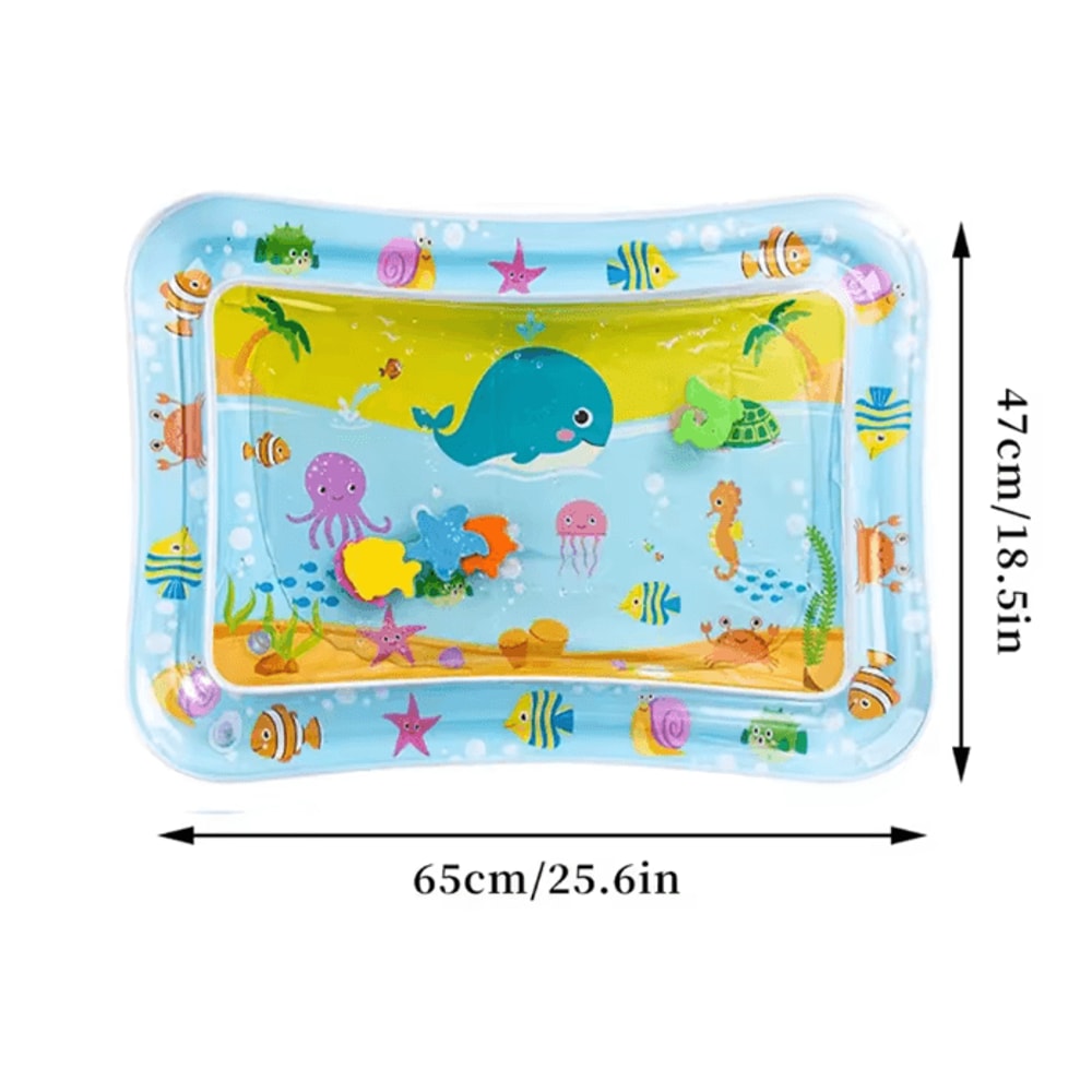 SplashGrow Baby Water Play Mat Inflatable Tummy Time Activity Pad 2