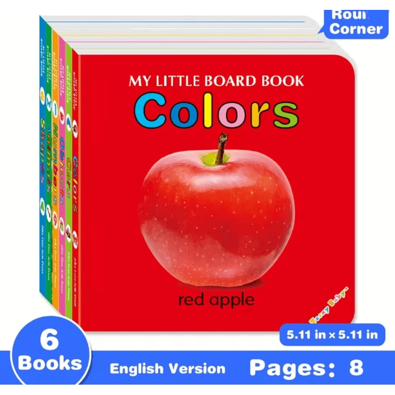 BrightMind Baby Sensory Card Book Colorful Early Learning Toy 0