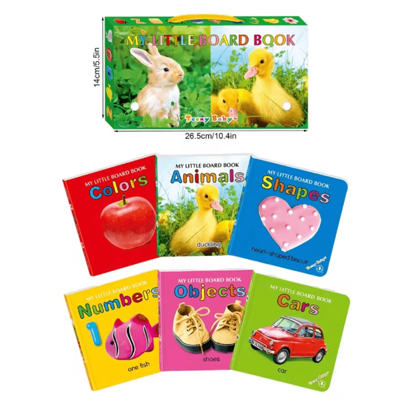 BrightMind Baby Sensory Card Book Colorful Early Learning Toy 13