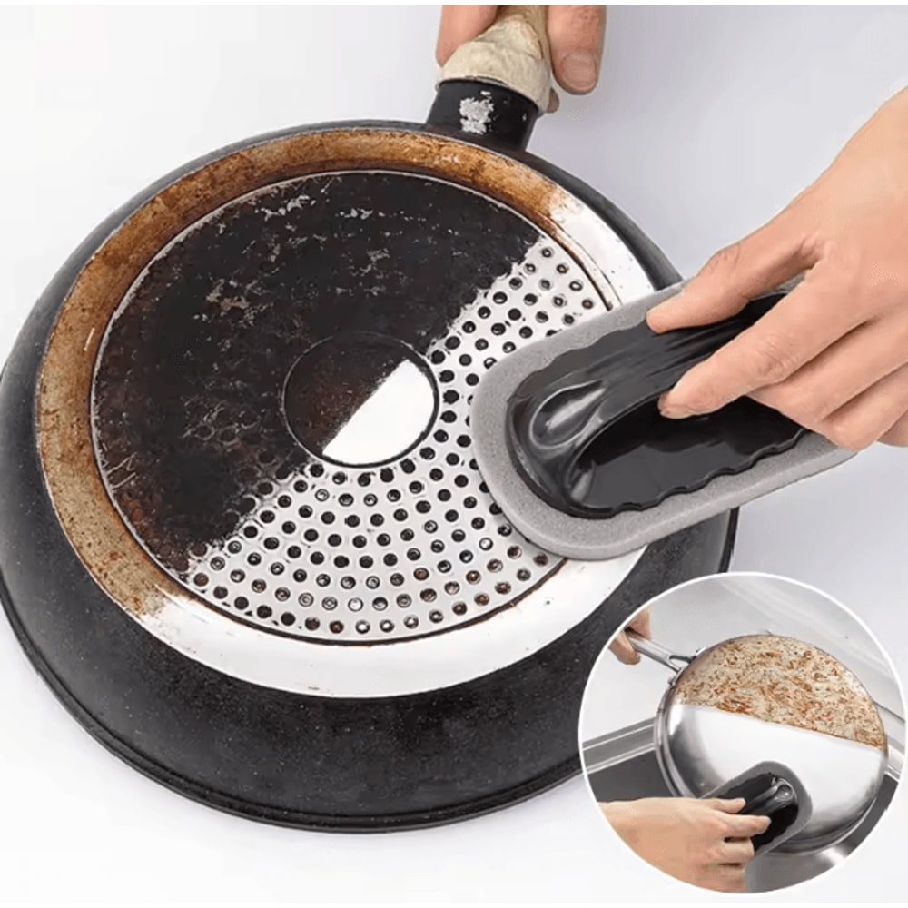 CleanForce Magic Emery Sponge Brush Rust And Stain Eraser Cleaner 0