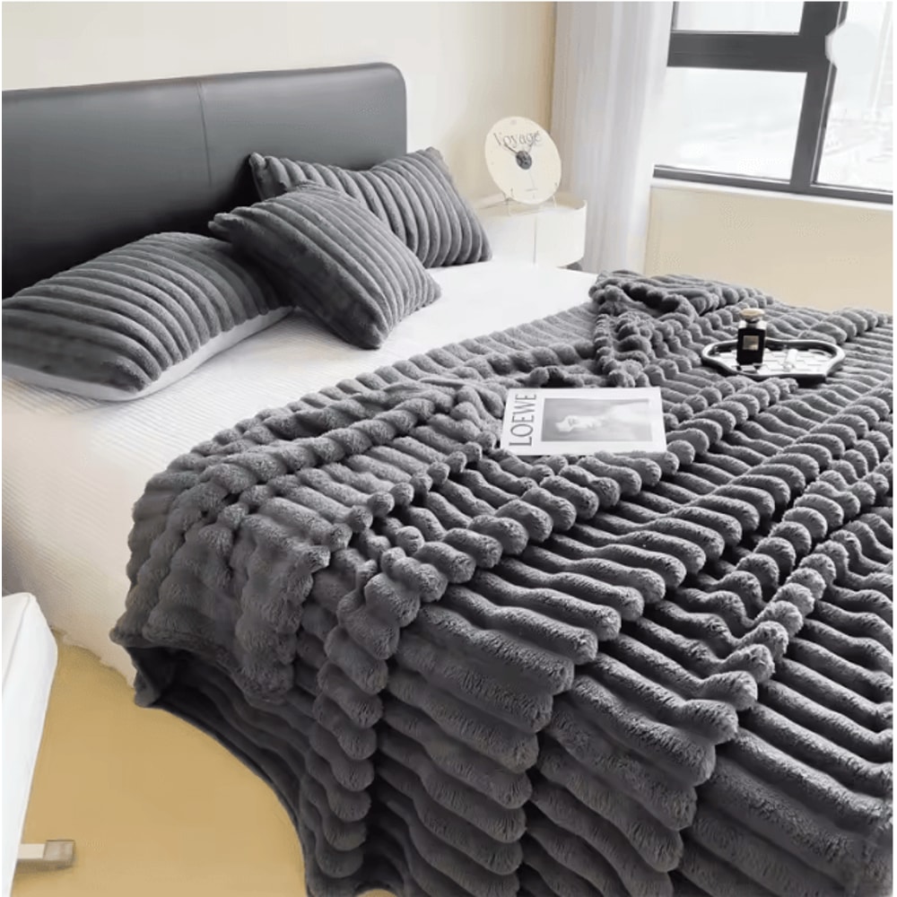 CozyStripe Thick Multifunctional Blanket Bed Cover Throw 10