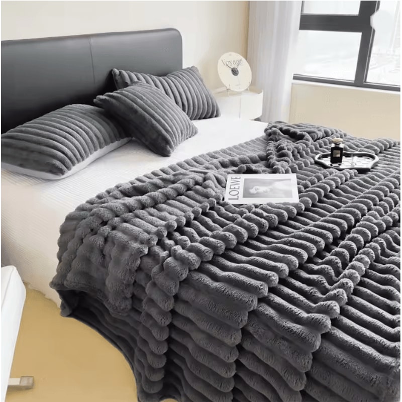 CozyStripe Thick Multifunctional Blanket Bed Cover Throw 10