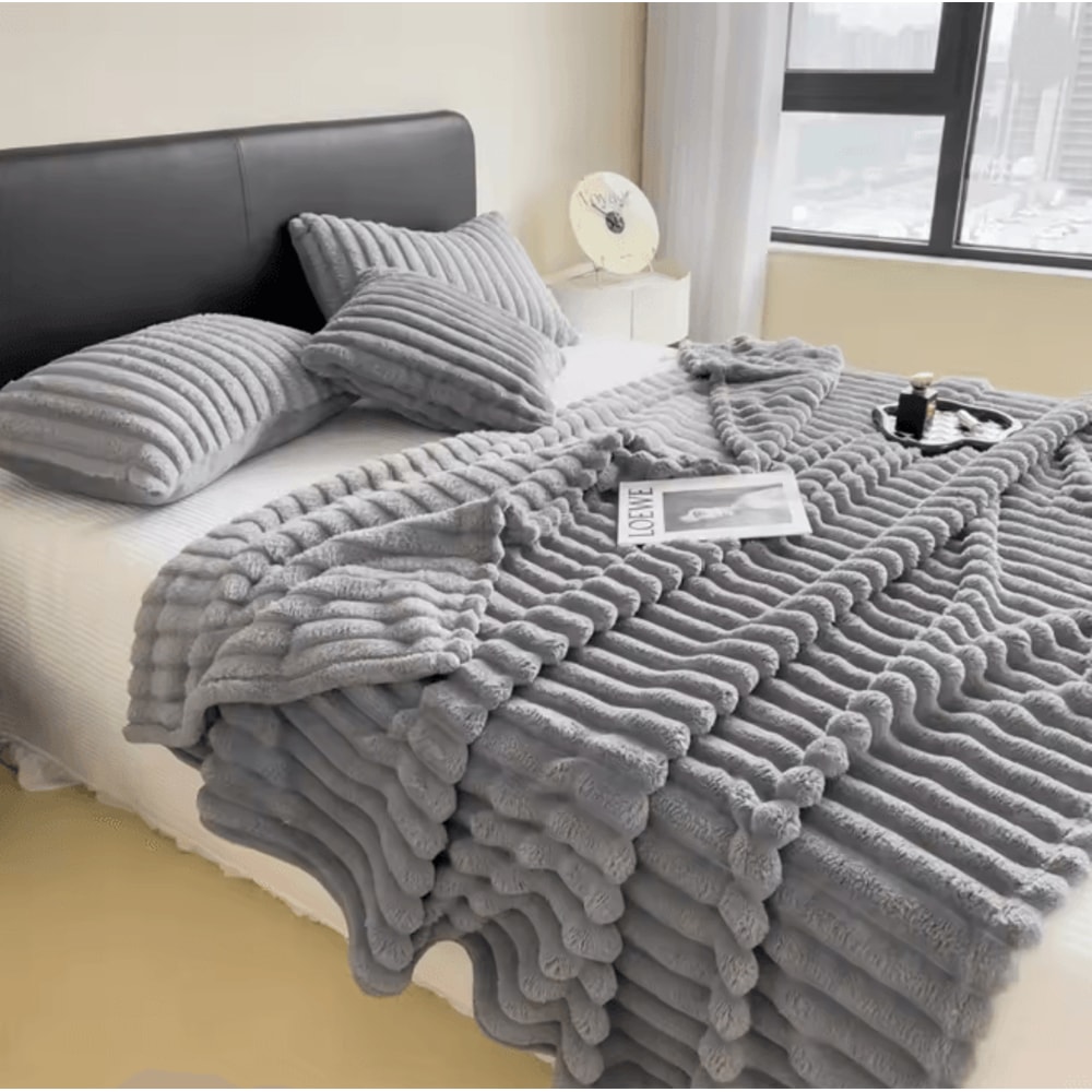 CozyStripe Thick Multifunctional Blanket Bed Cover Throw 12