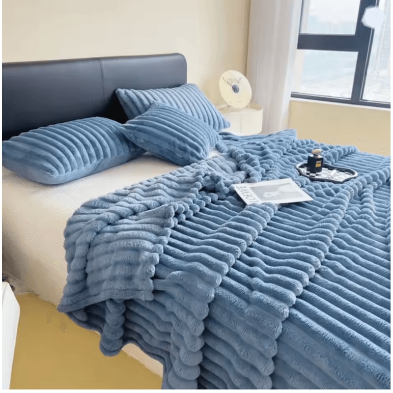 CozyStripe Thick Multifunctional Blanket Bed Cover Throw 6