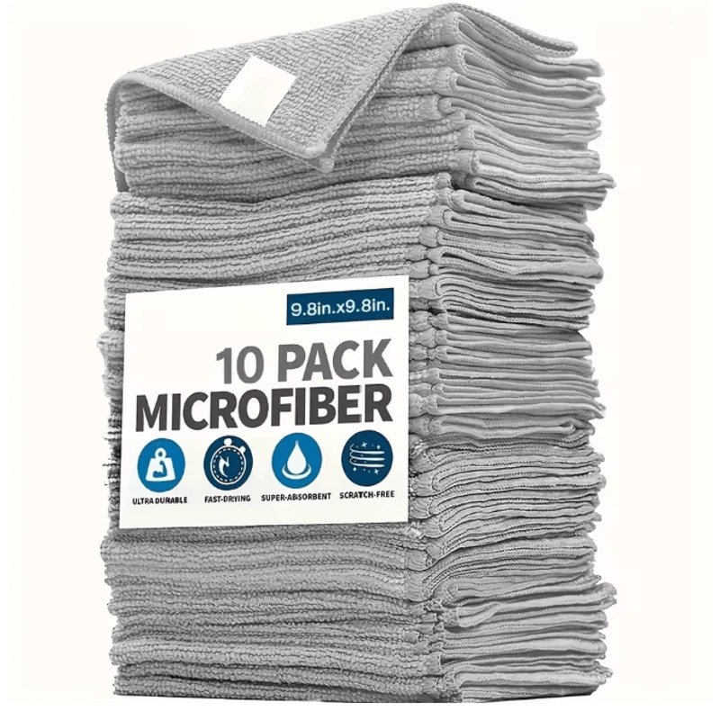 SoftClean Microfiber Kitchen Towels Ultra Absorbent Cleaning Cloth Set 0