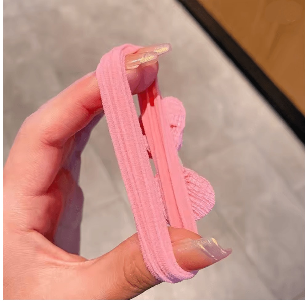 SweetBloom Princess Hair Ties Flower Bow Elastic Hair Bands Set 2