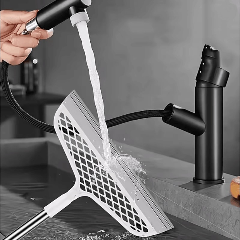 FlexSweep Magic Silicone Broom Double Sided Scraper With Detachable Head 2