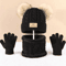 WarmNest Kids Winter Hat Scarf Gloves Set Cozy Cold Weather Accessories 1