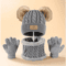 WarmNest Kids Winter Hat Scarf Gloves Set Cozy Cold Weather Accessories 2