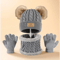 WarmNest Kids Winter Hat Scarf Gloves Set Cozy Cold Weather Accessories 2