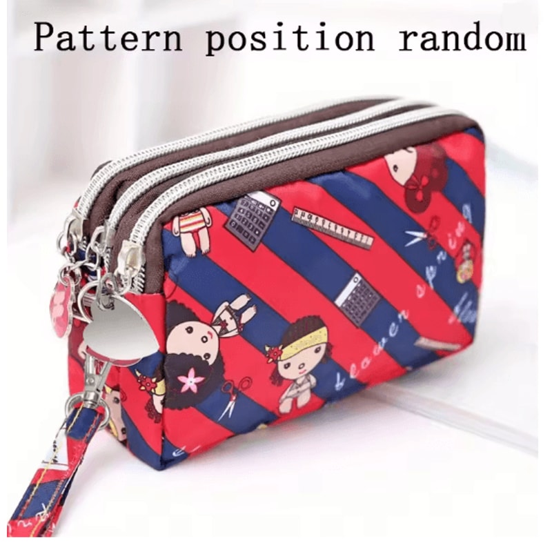 SoftCarry Womens Wrist Phone Purse Three Layer Zipper Handbag 9