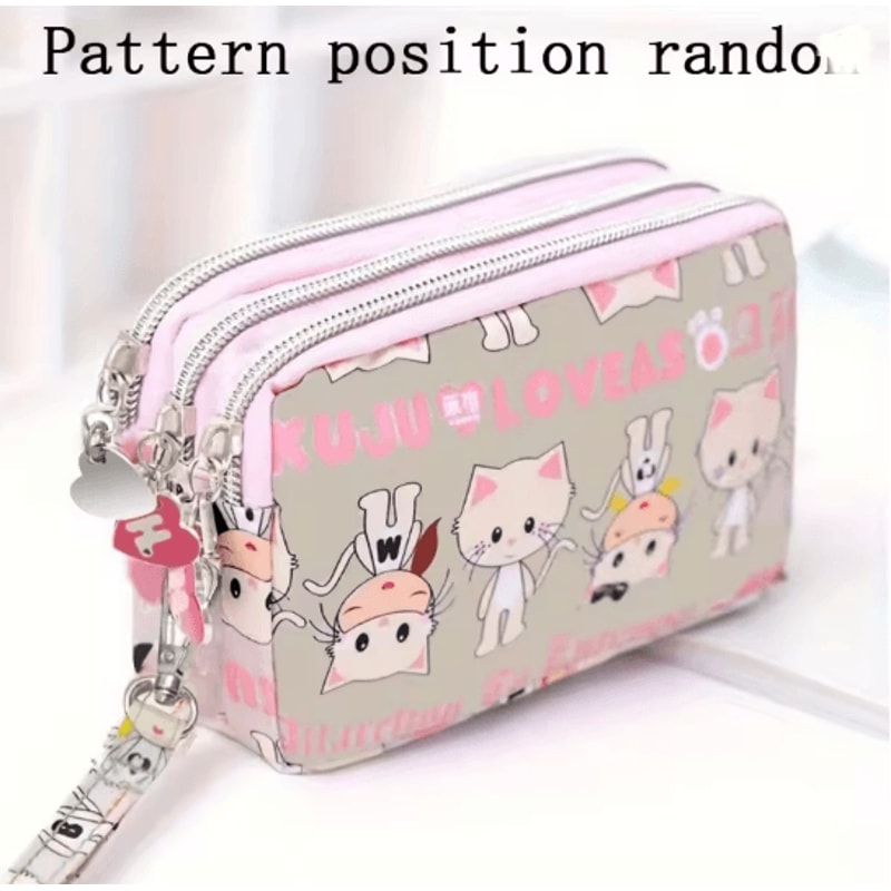 SoftCarry Womens Wrist Phone Purse Three Layer Zipper Handbag 1