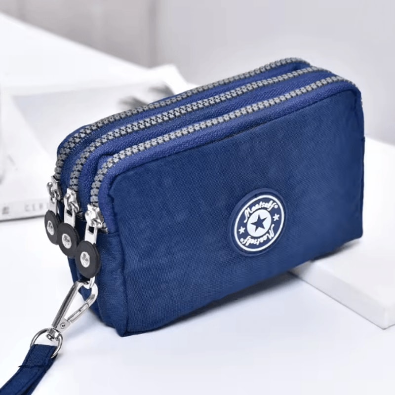 SoftCarry Womens Wrist Phone Purse Three Layer Zipper Handbag 3