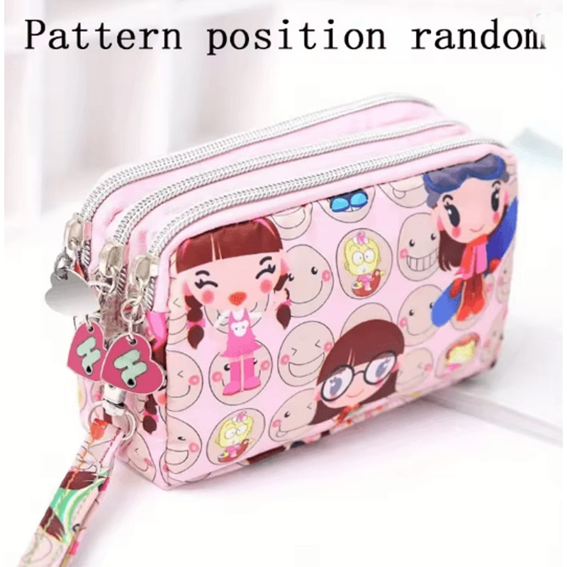 SoftCarry Womens Wrist Phone Purse Three Layer Zipper Handbag 5