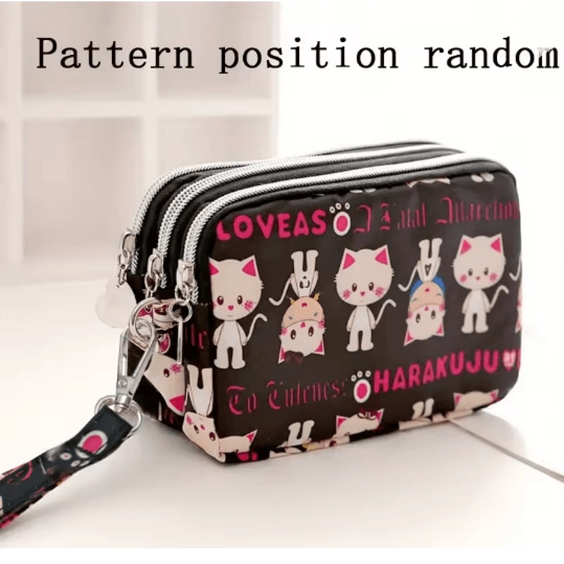 SoftCarry Womens Wrist Phone Purse Three Layer Zipper Handbag 6