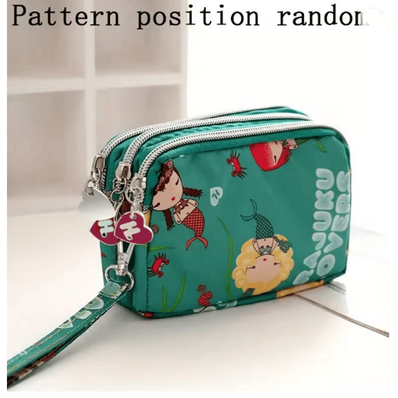 SoftCarry Womens Wrist Phone Purse Three Layer Zipper Handbag 8