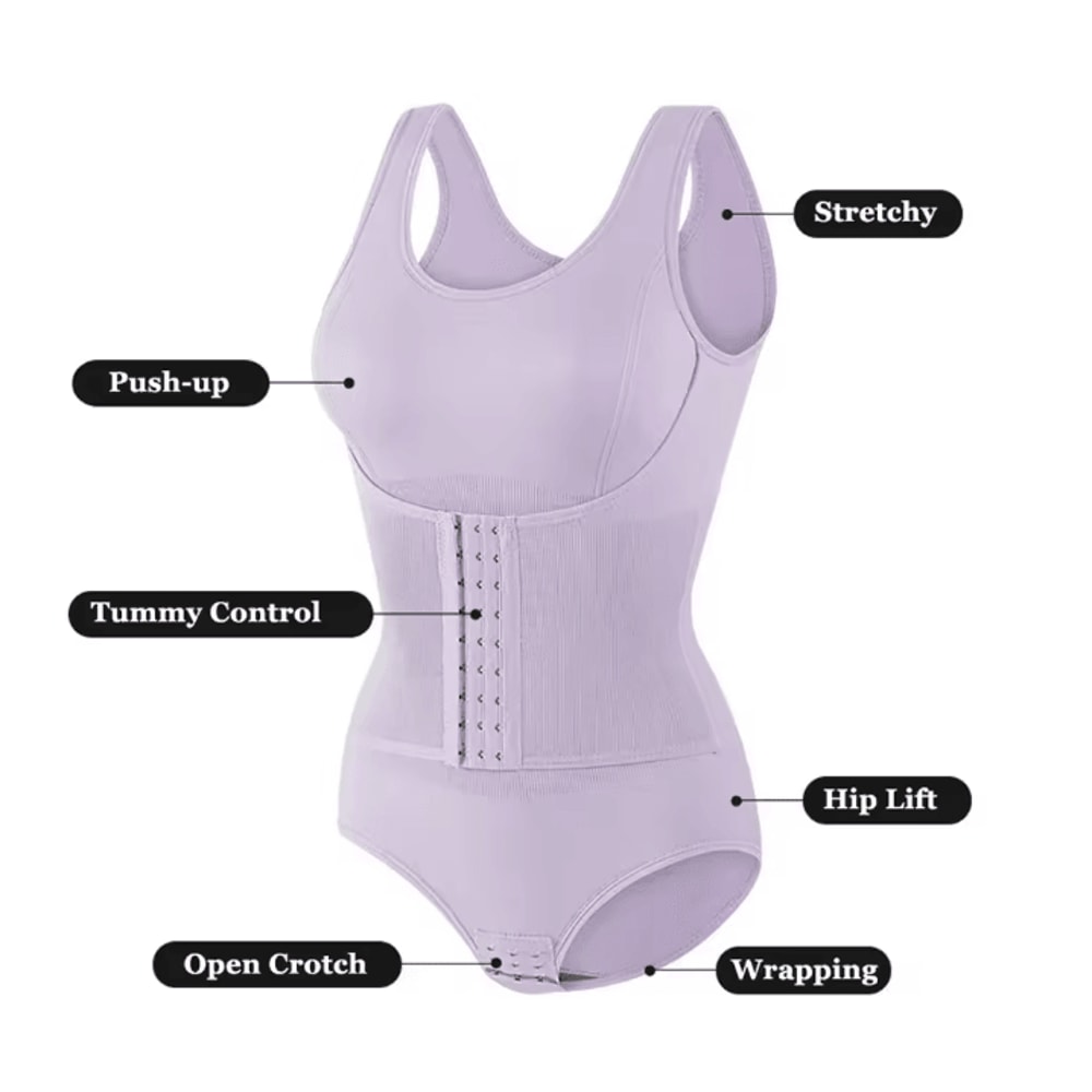 2025 New Bodysuit Shapewear With Zipper Belt Women Tummy Control Fajas Body Shaper Waist Trainer Sl 1