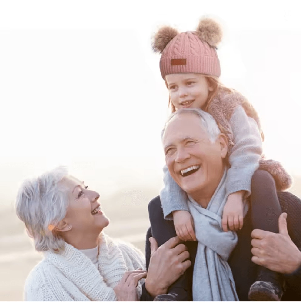 PomPom Cozy Kids Knit Beanie Double Wool Hat For Boys And Girls 1