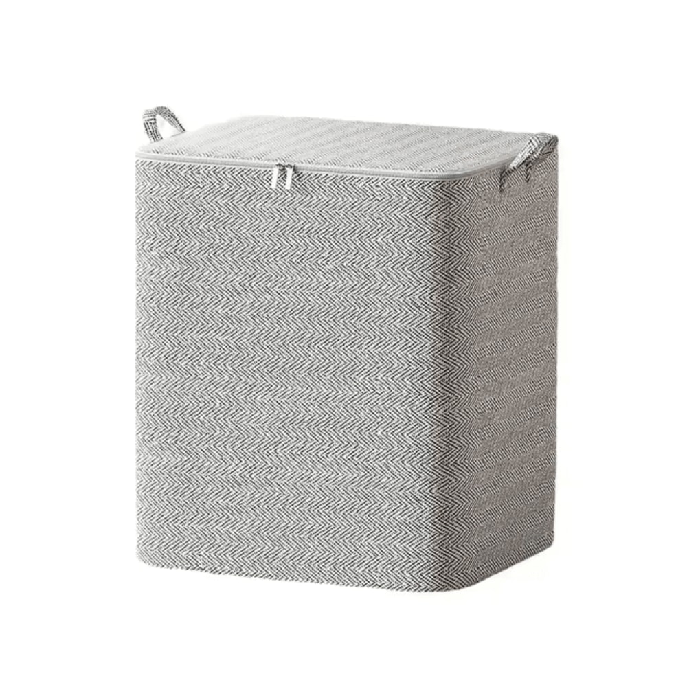 Large Capacity Quilt Storage Bag Foldable Clothes Organizer With Zipper Lid 6