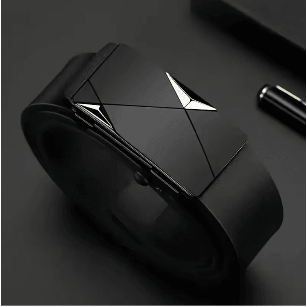 Mens PU Leather Automatic Buckle Belt Classic Business Casual Style 6