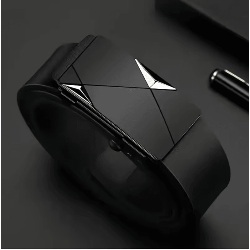 Mens PU Leather Automatic Buckle Belt Classic Business Casual Style 6