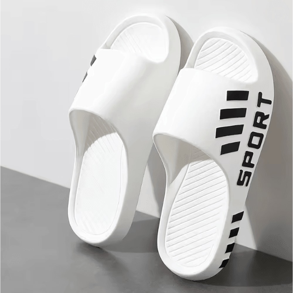 Mens Thick Sole Non Slip Summer Slides Indoor Outdoor Comfort Slippers 0