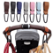 Leather Baby Stroller Hooks Adjustable Pram Bag Organizer Set 0