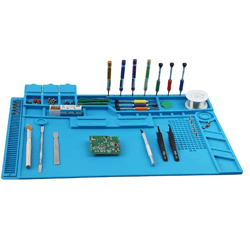 silicone soldering work mat heat resistant anti static repair pad