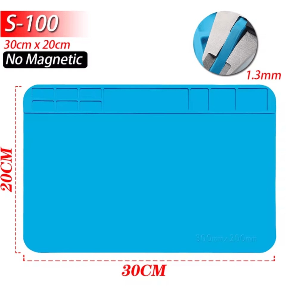 Silicone Soldering Work Mat Heat Resistant Anti Static Repair Pad 3